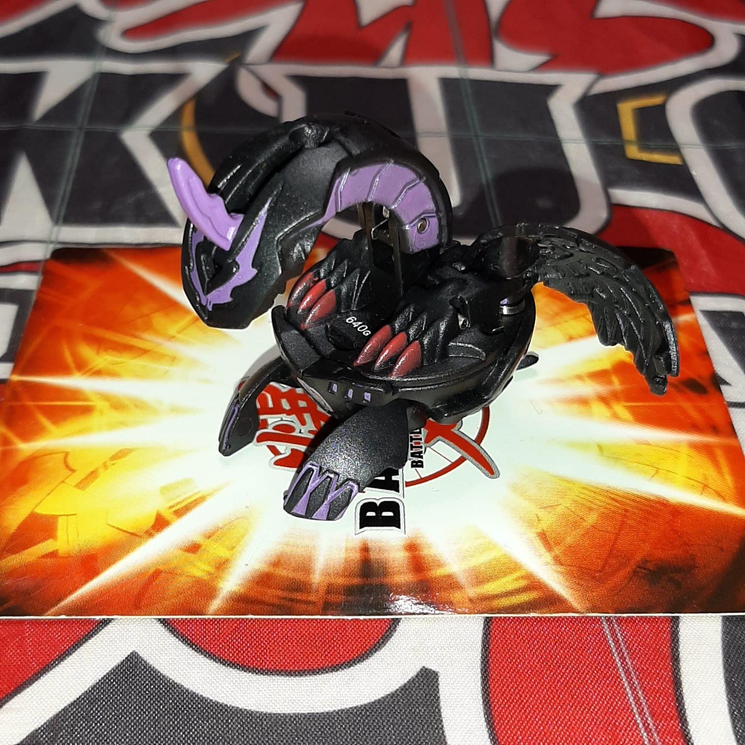 Bakugan Apollonir 640g Black Darkus Rare Battle Brawlers FREE