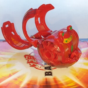 Bakugan Dual Elfin Red Pyrus 560G Battle Brawlers Bakusteel - Fast Shipping image 5
