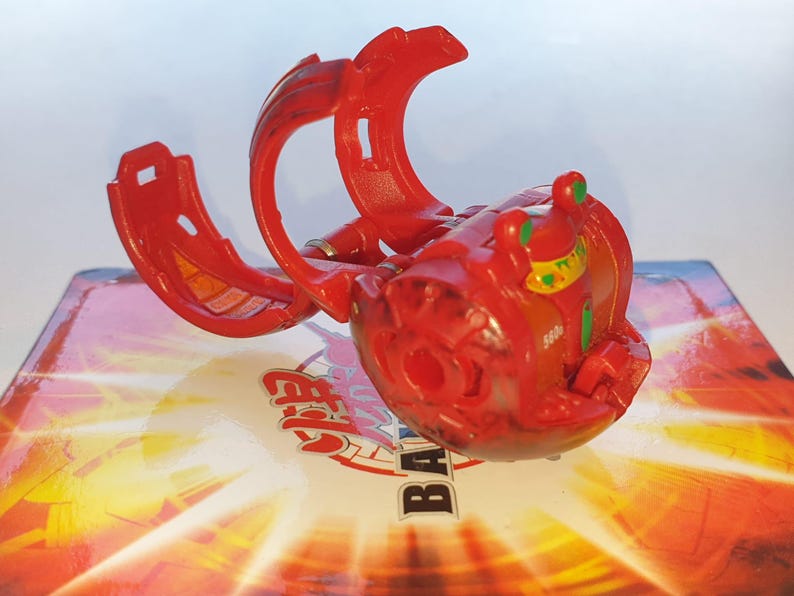 Bakugan Dual Elfin Red Pyrus 560G Battle Brawlers Bakusteel - Fast Shipping image 5