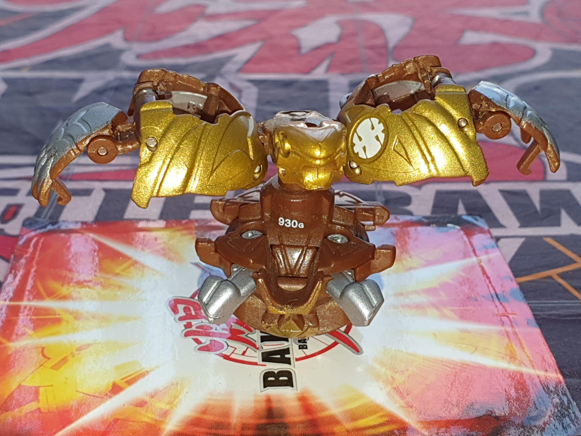 Bakugan Wolfurio BAKU GOLD Aquos Mechtanium Surge - Pièce Rare, Occasion