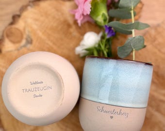 Personalized Maid of Honor Gift & Wedding Keepsake | Maid of Honor Thank You | Thank You to Ask Maid of Honor | Stoneware Mug with Name | Cup