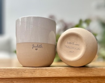 Ask your maid of honor | Maid of honor mug | Personalized stoneware mug | Engraved mug | Maid of honor gift | Become a maid of honor