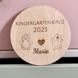 Kindergarten Geschenk | Holzschild personalisiert mit Name & Jahr | Kindergartenkind 2025 | Kindergartenkind Schild | Kindergarten Schultüte