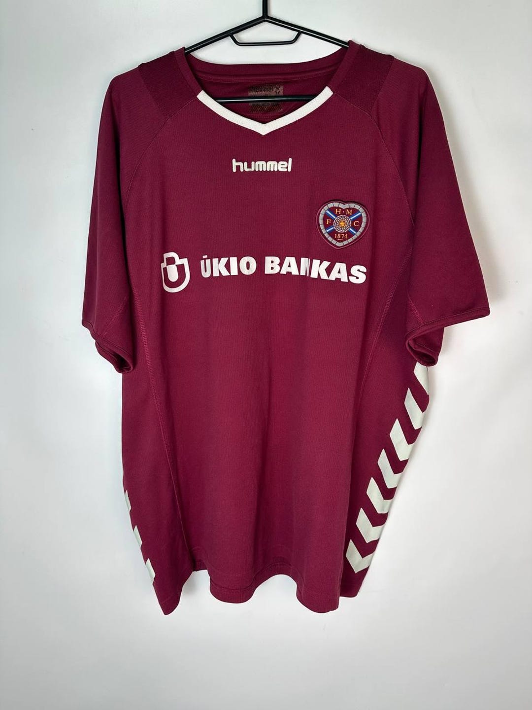 Maillot De Foot Heart Of Midlothian Domicile 1999-2000 - Taille M - Équipe D'Écosse