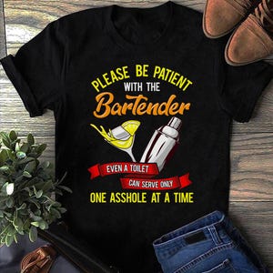 Rolig bartender-t-shirt: Toxikologpresent till barägare