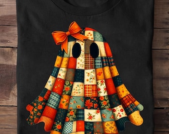Patchwork Ghost Quilters Fall Quilting Sewers Halloween Sewing And Quilting T Shirt, Sewing Quilting Shirt, Quilter Gift, Sewing Lover Shirt