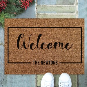 Housewarming Gift | Personalized Custom Doormat | New Home Gift | Welcome Doormat | Personalized Gift | Custom Name Doormat | Wedding Gift