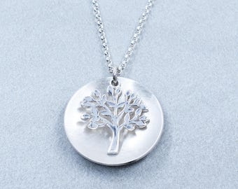 Sterling Silver Tree of Life Pendant Necklace