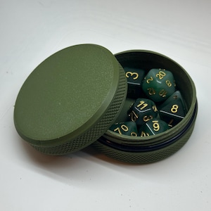 Dice Tin 3-Pack: Pocket-Sized Dice Container with O-Ring Seal