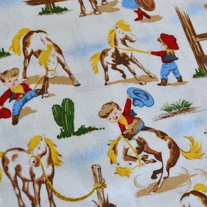 Western Cowgirl Cowboy Fabric Cotton 1 yard listing