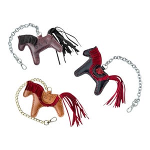 Leather Purse Charm, Cute Horse Keychain, Bag Accessories, Handmade Keyring, Custom Animal Charm, Trendy Pendant, Gift for Girlfriend