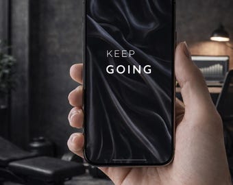 Paquete de 5 fondos de pantalla motivacionales para celular – Fondo de estética oscura 9:16 – Sin excusas, disciplina, enfoque, sigue adelante – Descarga digital