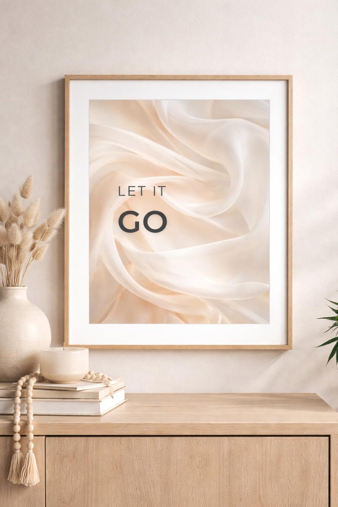 5 Poster Set Digital Download – Calm Quotes Wall Art Minimalist Beige ...