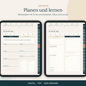 GoodNotes対応デジタルプランナー2027（ドイツ語版）、学校、研修、大学、連携機能付き、ステッカー1700枚 画像 5