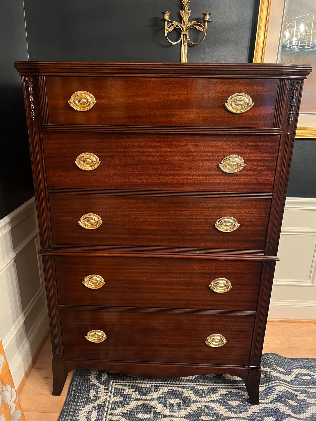 Sold***vintage 1940's Huntley Furniture Dresser - Etsy