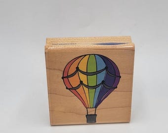 Hot Air Balloon Rubber Stamp craft supply