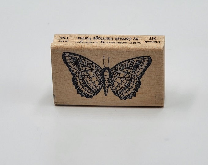 Vintage Butterfly Moth Bug Rubber Stamp - Etsy