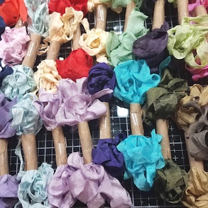 Sample Sale Grab Bag Collection set of 10 Shabby Chic Vintage RIBBON crinkled seam binding - 20 yards