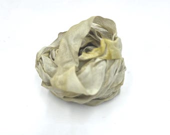 Tender Nature Trail Shabby Chic RIBBON crinkled vintage seam binding - 4 yards