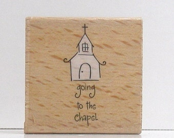 Going To The Chapel Rubber Stamp wedding marriage