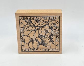 PSX Cherry Prunus Rubber Stamp fruit flower