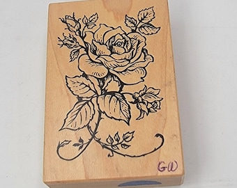 PSX Rubber Stamps~Your Choice~Azalea Calla Lily Hyb.Rose Clematis Iris EUC 