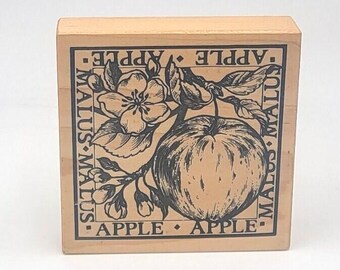 PSX Apple Malus Rubber Stamp fruit flower