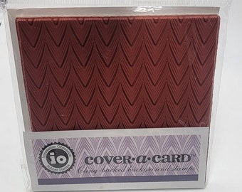 Dimensional Chevron Cover A Card Background Unmounted Rubber Stamp Impression Obsession