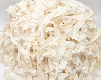 Antique Wedding White Shabby Chic Vintage RIBBON crinkled style seam binding - 4 yards Rayon