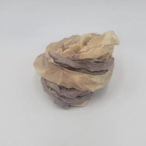 Tender Elegance Shabby Chic RIBBON crinkled vintage seam binding - 4 yards