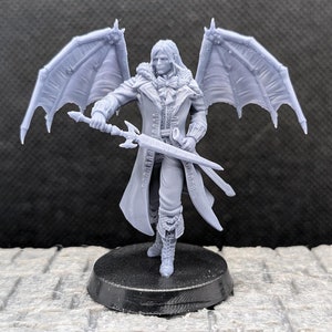 Duke Strahd, Vampire Lord, 2 Styles, Noble, Strahd Von Zarovich: D&D, PathFinder, Frostgrave, 3D Resin Miniature 32mm 75mm Resin Miniature