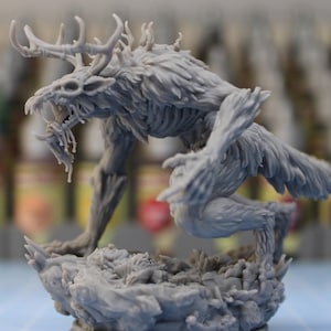 Wendigo, Horror Eldritch Monster | Boss Enemy | 32mm | 3D Printed DnD Miniature |