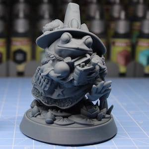 Mago Rana, Criaturas Pepunki sin pintar: Dungeons and Dragons Mini RPG Mesa Miniatura DnD Pintura Pathfinder 5e DnD