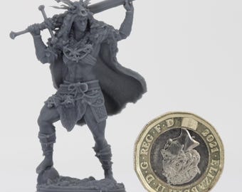 Aramra, Goliath Barbarian Miniature : Dungeons and Dragons Mini RPG Tabletop Miniature DnD Painting Pathfinder 5e DnD
