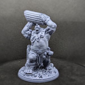 Cyklopens miniatyr: 3D-resinmodell för D&D, Pathfinder (32 mm)