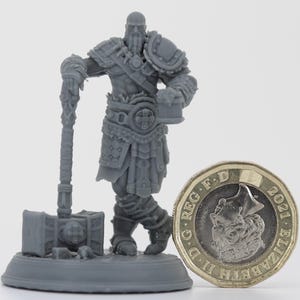 Froth the Human/Goliath Barbarian  : D&D, PathFinder, Frostgrave, 3D Resin Miniature 32mm 75mm Resin Miniature