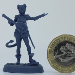 Sigrid Yalve, Tiefling Bard : Dungeons and Dragons Mini RPG Tabletop Miniature DnD Painting Pathfinder 5e DnD