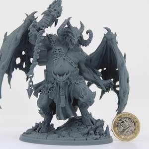 Orcus, Lord of Bones : D&D, PathFinder, Frostgrave, 3D Resin Miniature Scaled Resin Miniature