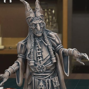 Baba Lysaga, TTRPG Miniature for Curse of Strahd PathFinder, Frostgrave, 3D Printed Resin Miniaturehd