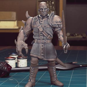 Izek Strazni, TTRPG Miniature for Curse of Strahd PathFinder, Frostgrave, 3D Printed Resin Miniaturehd