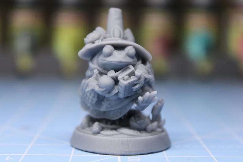 Frog Wizard, Unpainted Pepunki Creatures : Dungeons and Dragons Mini RPG Tabletop Miniature DnD Painting Pathfinder 5e DnD image 5