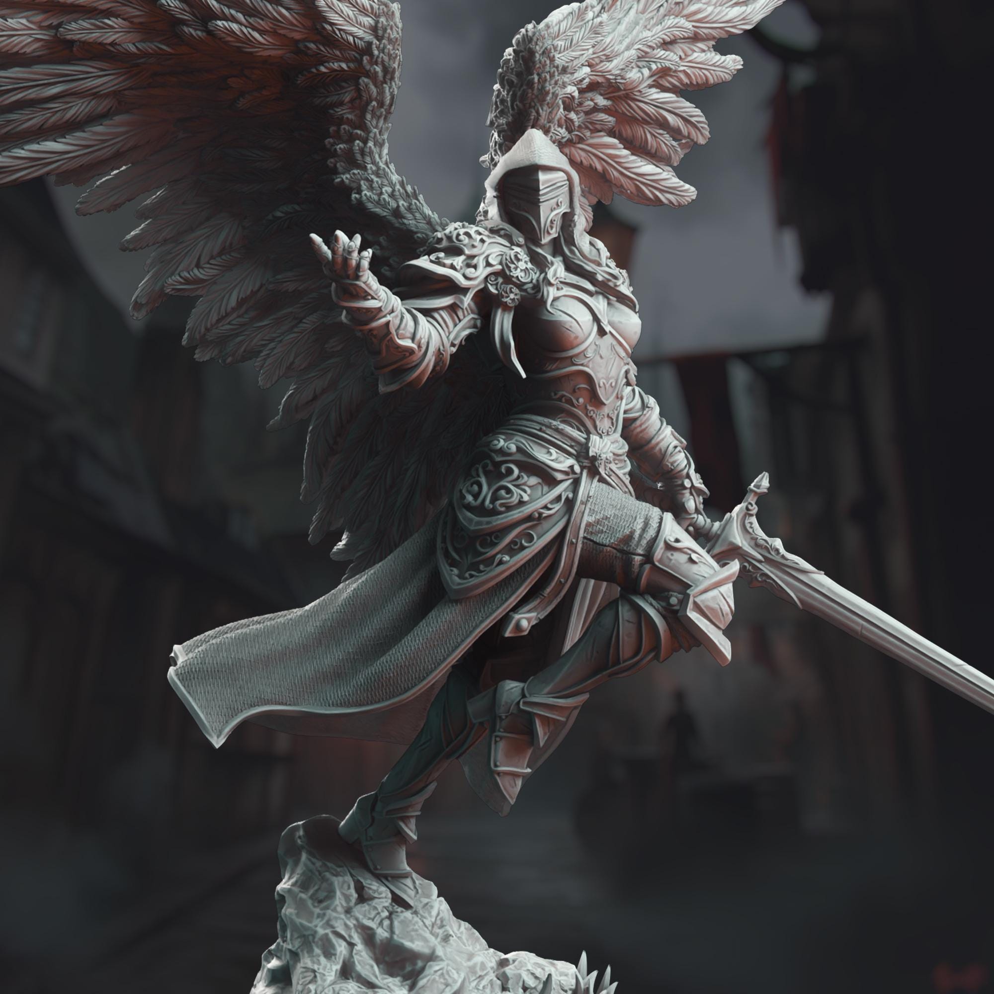 Female Warrior Angel Statue