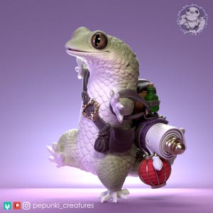 Fischschuppen-Gecko-Reisender: Dungeons & Dragons Mini-Rollenspiel ...