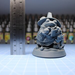 Frog Wizard, Unpainted Pepunki Creatures : Dungeons and Dragons Mini RPG Tabletop Miniature DnD Painting Pathfinder 5e DnD 75mm
