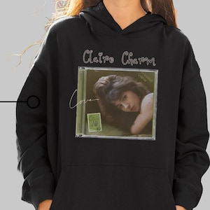 Clairo Charm Wizard Hoodie Navy Indie Y2K Tour Merch 2023 Clairo Charm Wizard Hoodie Navy Indie Y2K Tour Merch 2023