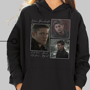 Vintage Dean Winchester Hoodie, 90s Dean Winchester Hoodie Fan Gift