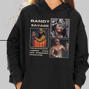 Vintage Randy Savage Hoodie, 90s Randy Savage Hoodie, Bootleg Randy Savage Fan Gift