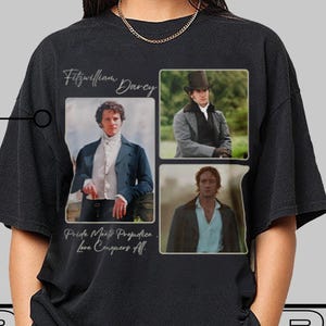 Vintage Fitzwilliam Darcy T-Shirt, 90s Mr. Darcy Shirt, Bootleg Pride And Prejudice Tee Fan Gift for