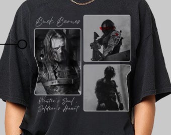 Vintage Buck Barnes T-Shirt, Sebastian Stan Fan Shirt, Super Soldier Aesthetic Tee, Gift For Fan