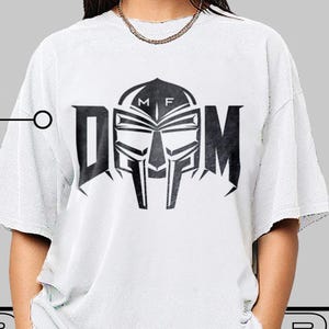 Vintage MF Doom T-Shirt, Hip Hop Rap Legend Tee Underground Rap Icon Fan Gift for Women and Men, Metal Face Doom Top